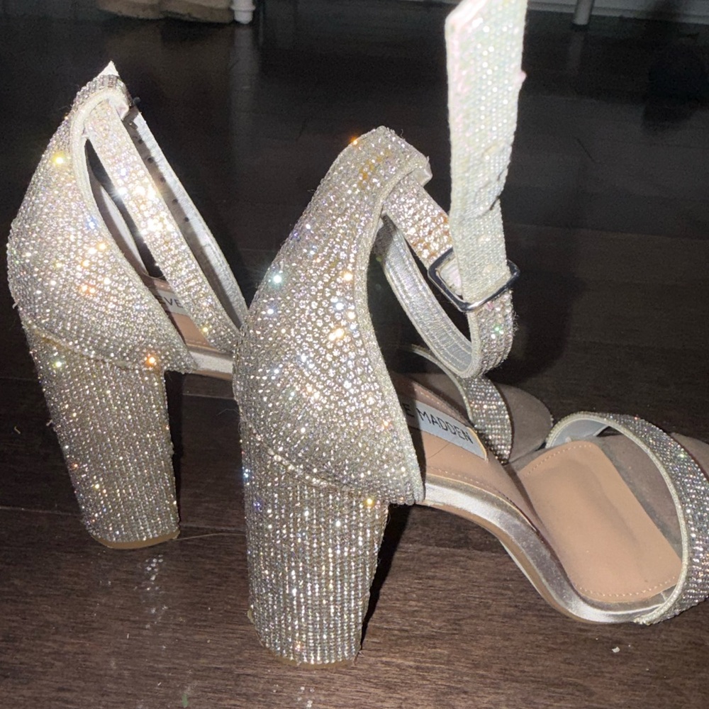 Worn once Steve Madden Sparkling Rhinestone Heels